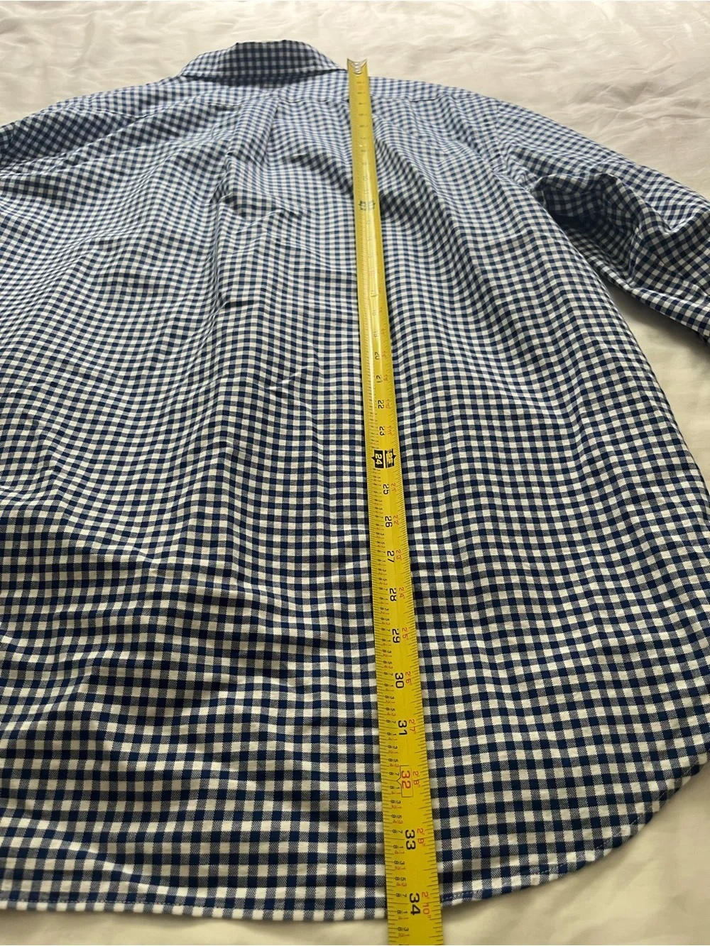 Polo Ralph Lauren Blue Gingham Classic Fit Oxford Shirt Size XXL